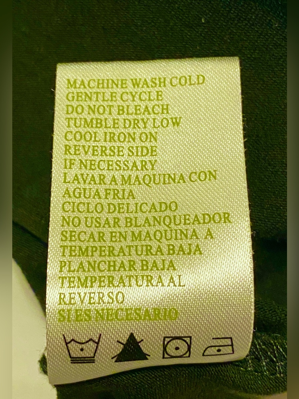 GREEN TEA-Size M- Olive Green, Tie Waist, Double Pockets, Pull-On Skort - Picture 6 of 11